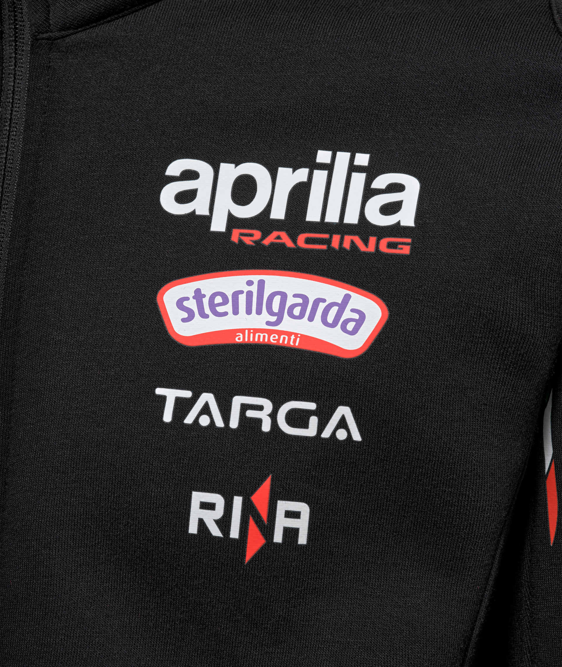 Aprilia Sweatshirt mit Reißverschluss Racing Team Replica 2026 Herren schwarz