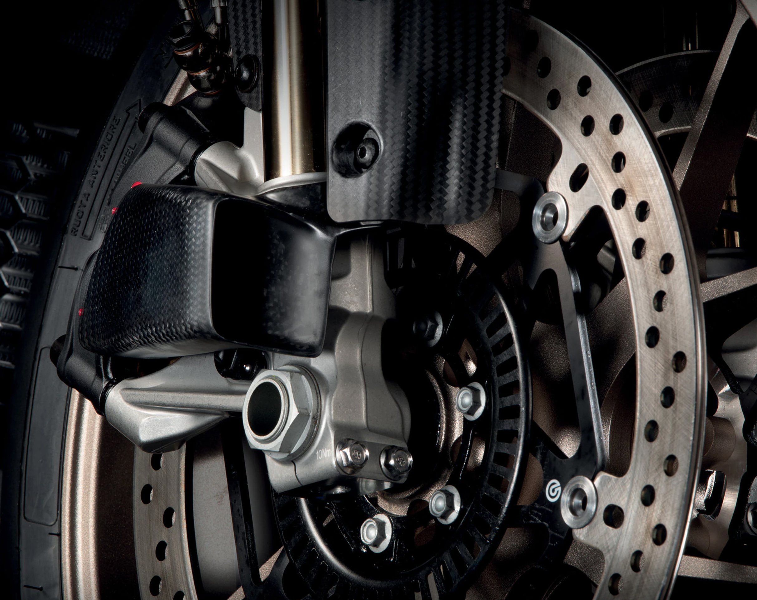 Luftleitblech Bremse Carbon Aprilia RSV4 / Tuono 1000/1100